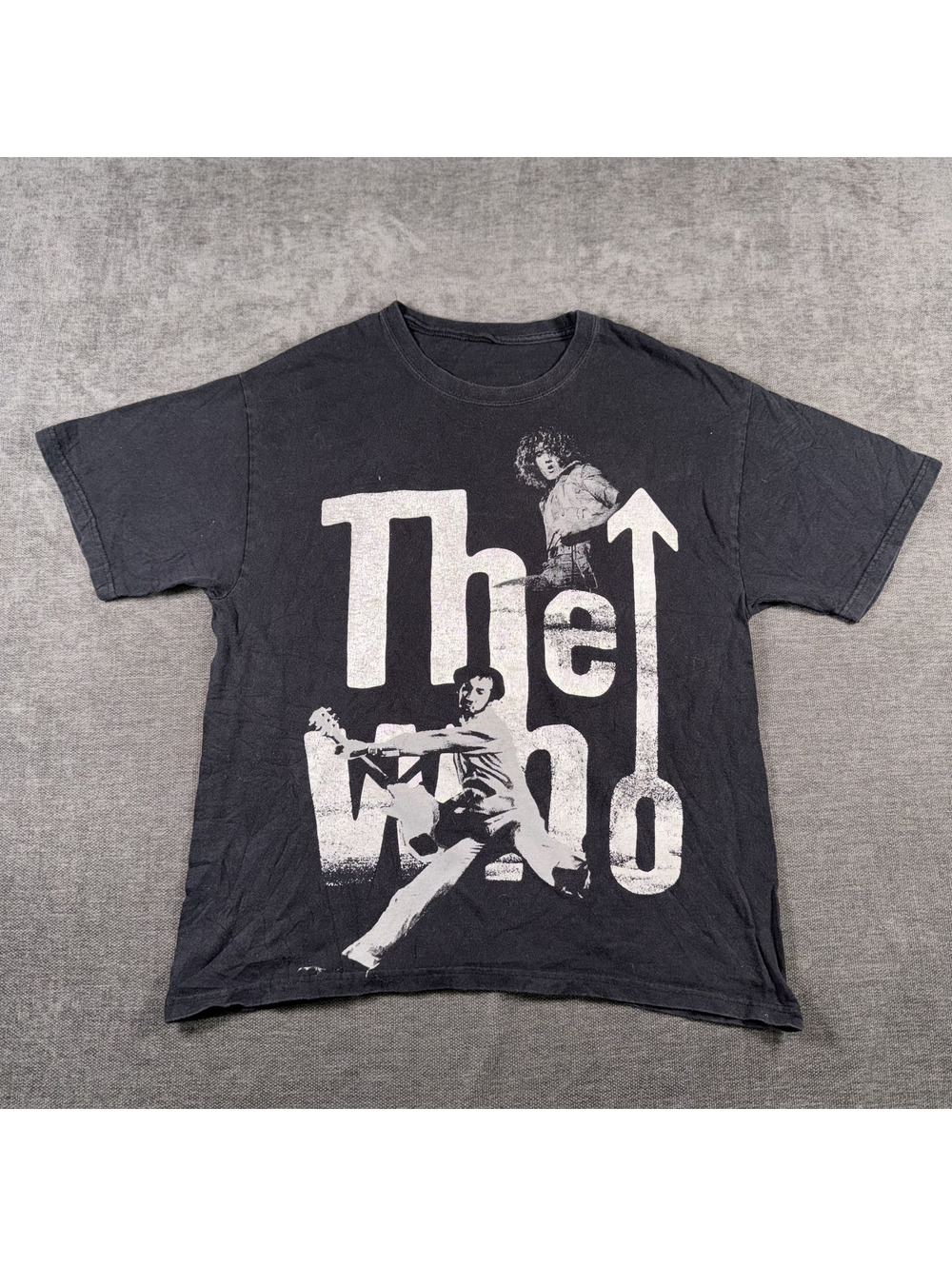 Vintage The Who Band Graphic T-Shirt Black